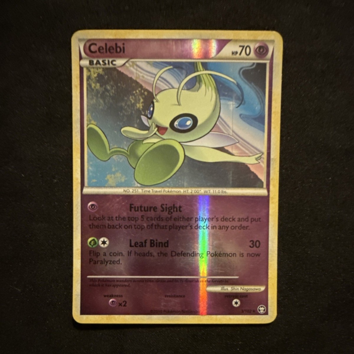 rare celebi pokemon card 003 - Reverse Holofoil Triumphant Colorless Rule Pokmon Celebi 3/102 Triumphant Holo