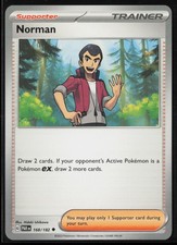 Norman 168/182 Uncommon Paradox Rift Pokemon Card Near Mint