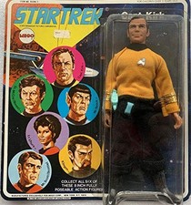 Vintage Mego 1974 Star Trek TOS 8" Captain James T Kirk Action Figure - Ex Shop