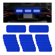 20 PCS Powerful Reflective Decal, PET Night Visibility Stickers, Blue