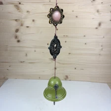 Ceramic Garden Bell Chime / Wind Catcher "The Keys to the Garden" - 19.5"