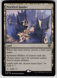 Petrified Hamlet #259 Secrets of Strixhaven Rare Land