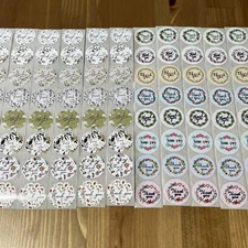 96pcs Cute Thank You Stickers  1” Small Business for Decorate Envelopes Sealing