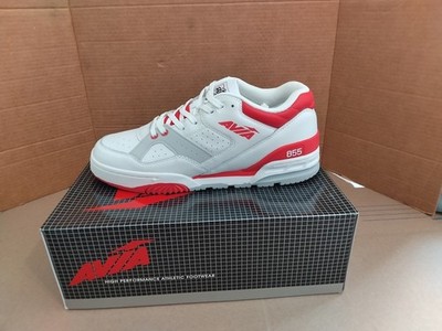 NEW Men's Avia 855 US size 11 High-Performance Basketball Sneaker - Gray/Wht/Red