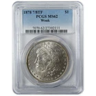 1878 7/8TF Weak Morgan Silver Dollar MS 62 PCGS Uncirculated SKU:CP924