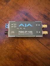 AJA FiDO 2T-12G Dual 12G-SDI To Optical Fiber TESTED