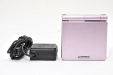 Nintendo Game Boy Advance SP Pearl Pink AGS-101 Backlit Screen Tested Works