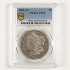 1891-CC Key Date Morgan Dollar $1 VF35 PCGS Carson City 31117