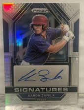 2023 Panini Prizm - Signatures Aaron Zavala #SIG-AZ Silver Prizm (AU, RC)