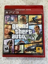GRAND THEFT AUTO V PLAY-STATION 3 VIDEO GAME, MANUAL AND CASE GREATEST HITS PS3