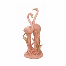 Flamingo-Figur rosa Flamingoskulptur freistehend f&uuml;r Nachttisch