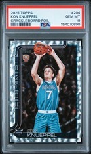 2025-26 Topps - Kon Knueppel #204 Crackleboard Foil (RC) PSA 10