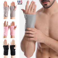 2  Wrist Hand Brace Support Carpal Tunnel Sprain Arthritis Gym Splint Left Right