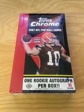 2007 Topps Chrome Football Sealed Hobby Box 24 Packs