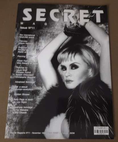 Secret Magazine Nov 1996 No. #11 Fantasy Fashion Rubber Latex Leather Art S&M - Foto 2 di 2