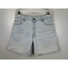 Levi's 550 Jean Shorts 32" Waist Light Wash Denim High Rise Mom Vintage 90s Y2K
