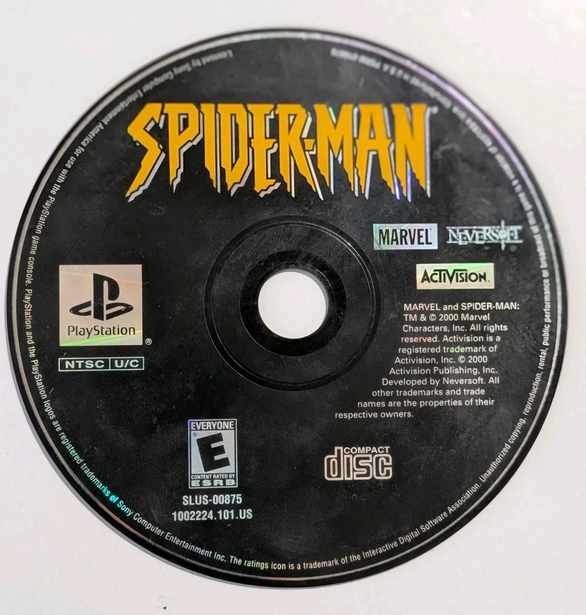 CD Spider-Man - Sony PlayStation 1 (PS1) - Version PAL - État Correct