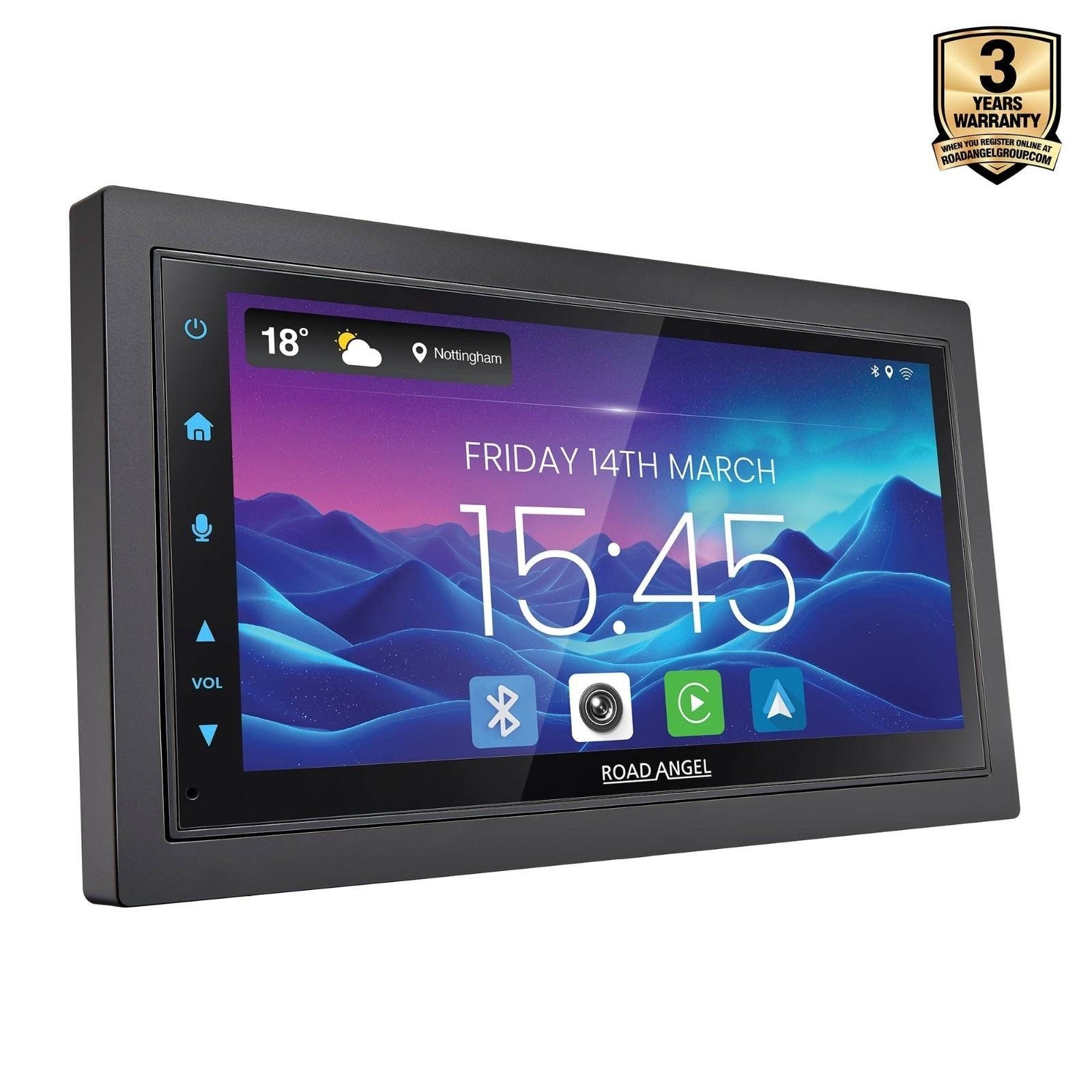 Road Angel RA-X722DAB - Car Stereo With 7"" Touch Screen Display