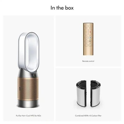 Dyson purifier hot＆cool HP12 HP2 De-Nox Dyson - Purifier Hot+Cool HP2 De-NOx - White/Gold | eBay