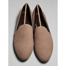 FRANCO SARTO L-SENATE Taupe Leather Slip On Loafer Flats Shoes Womens Size 6.5M