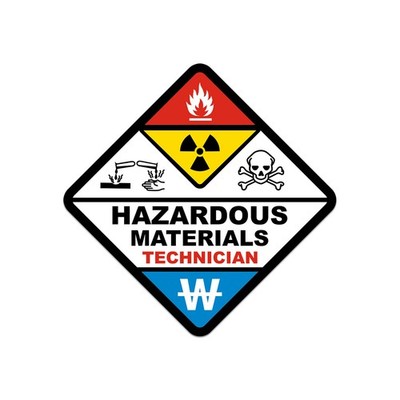 Haz Mat Hazardous Materials Technician Tech Sticker Decal