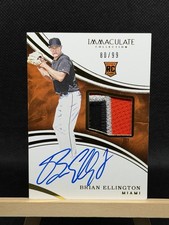 2016 Immaculate Brian Ellington RC Tri-Color Jersey Patch On Card Auto /99