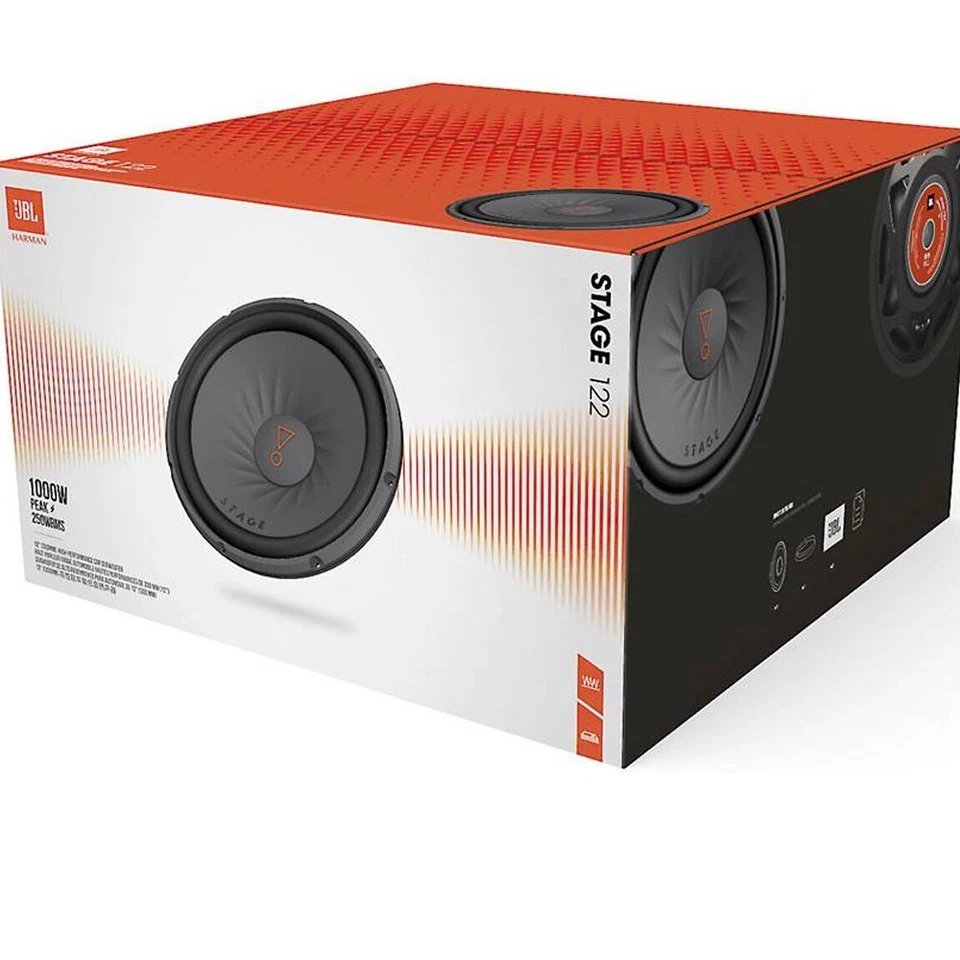 2) Subwoofers JBL STAGE1 22 12" 1000W 4 Ohm + Amplificador Subwoofer Pico 1500 W Foto 3 de 4