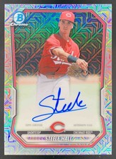 Steele Hall 2026 Bowman Mega Box Chrome Prospect Auto Mojo Refractor Reds