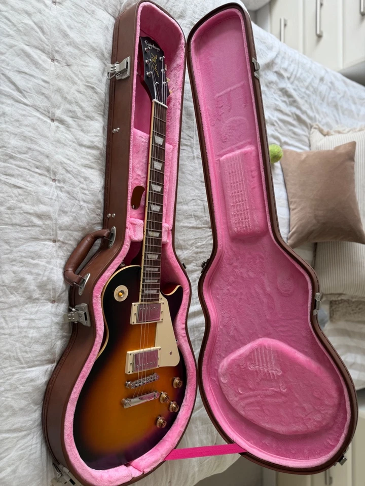 Epiphone 1959 Les Paul Standard 6-String Electric Guitar Aged Dark Cherry Burst, photo 3 of 5