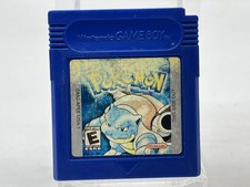 Nintendo Gameboy Pokemon Blue AUTHENTIC NEW BATTERY