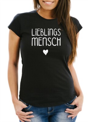 Lieblingsmensch Damen T-Shirt Slim Fit Moonworks 