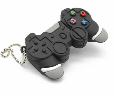 Black Game Controller Gamepad 32GB Cool Novelty USB Drive Memory Stick Fun Gift - Afbeelding 1 van 5