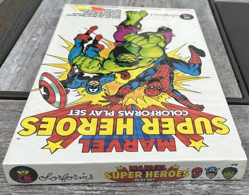 Vintage 1983 Marvel Super Heroes Colorforms Set Sealed NOS Color Forms - Picture 9 of 15
