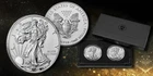 American Silver Eagle 2021 One Ounce  Reverse Proof Two-coin Set IN STOCK  21XJ