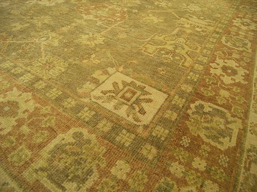 6 x 9 alfombras Oushak anudadas a mano _Tintes vegetales hiladas a mano lana fina de alta calidad - Imagen 7 de 11