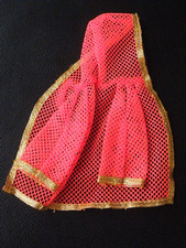 VINTAGE BARBIE Clothes 1116 Orange Mesh SWIM SUIT COVER UP JACKET Excellent