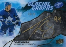 2019-20 UPPER DECK ICE GLACIAL GRAPHS BLACK #GG-TB TYSON BARRIE 18/50