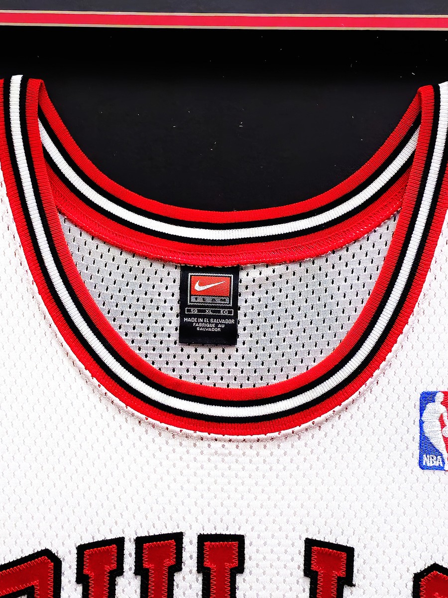 値下げFather Burke&Cardinal Antonio &Angelo Michael Jordan Autographed Framed Nike Jersey Bulls Best