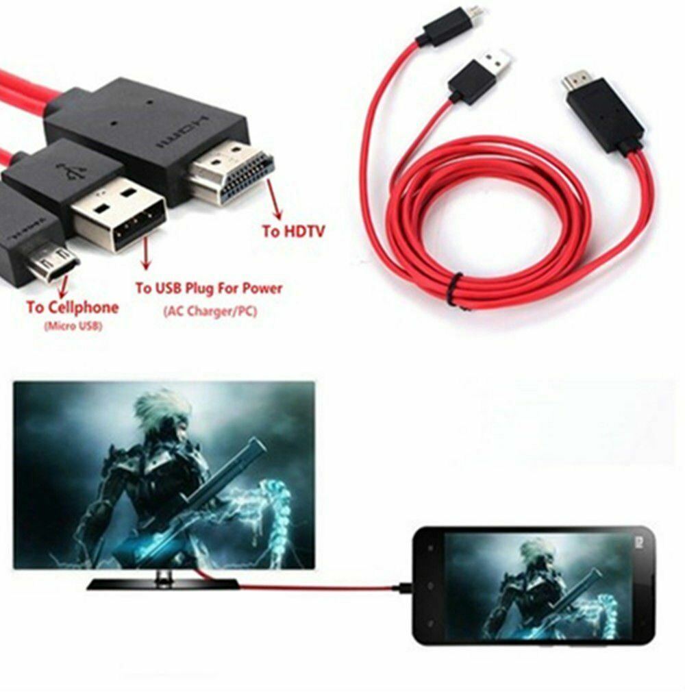 MHL micro USB 1080P HDMI HDTV AV TV Cable Adapter For Samsung