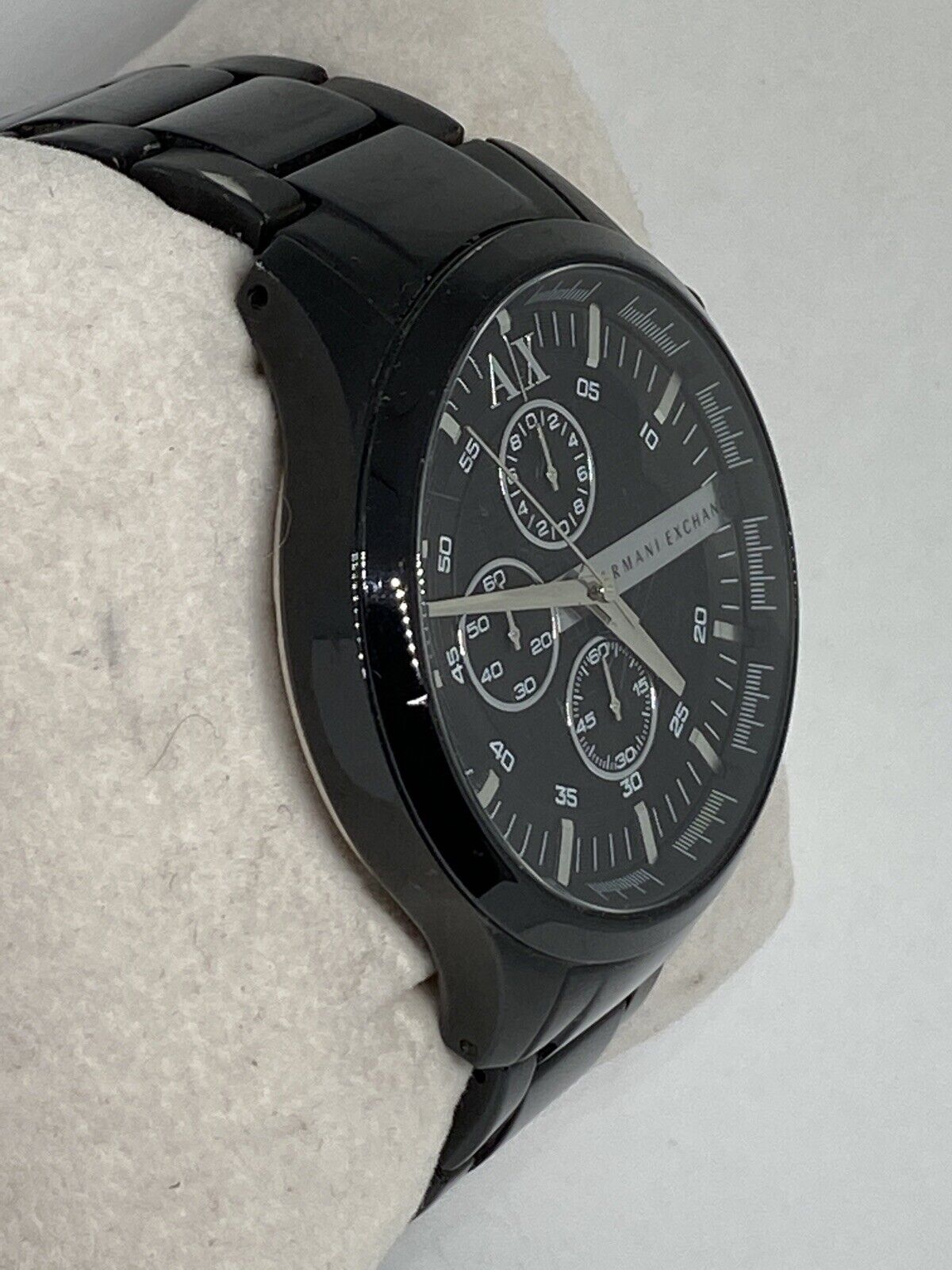 Armani Exchange AX2138 Mens Black Stainless Steel Analog Dial Quartz Watch  MP514 | eBay