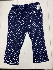 Charter Club Womens Blue Polka Dot Pajama Pants Size XXL