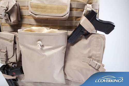 NEW Custom-Fit Tactical Ballistic Tan Seat Covers w/MOLLE Backing USA-MADE - Picture 5 of 7