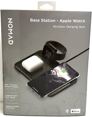 NOMAD Base Station Apple Watch Wireless Charging Dock - Black - Open Box
