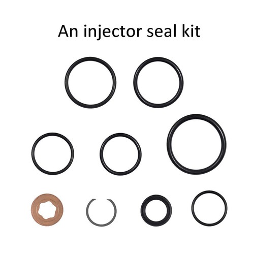 Oil Rail Ball Tube O-Rings Repair Kit Injector Seal Kit For Ford 6.0L 2003-2007 - Picture 3 of 12