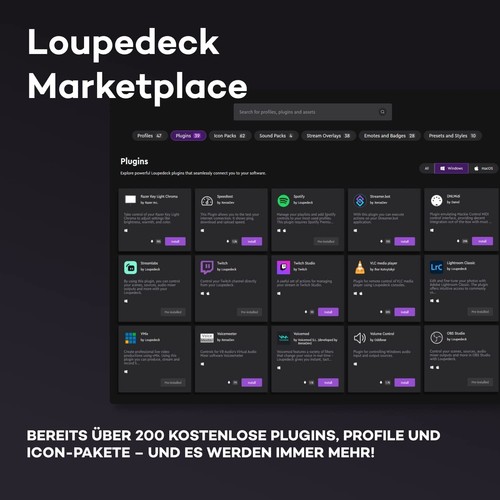 LOUPEDECK LIVE S | Console de streaming | Bureau | Boutons écran tactile LED - Photo 6/7