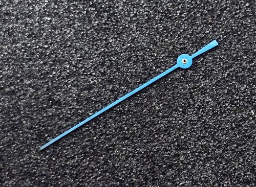 Sekundenzeiger 0,22mm GEBLÄUT L= 15mm - center second hand BLAU - 22KR - Bild 4 von 7