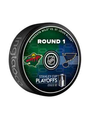 2022 Stanley Cup Playoffs Dueling Puck Minnesota Wild St. Louis Blues