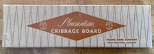 VTG PLEASANTIME Wooden Cribbage Board, Pacific Game Company, #705, Original Box