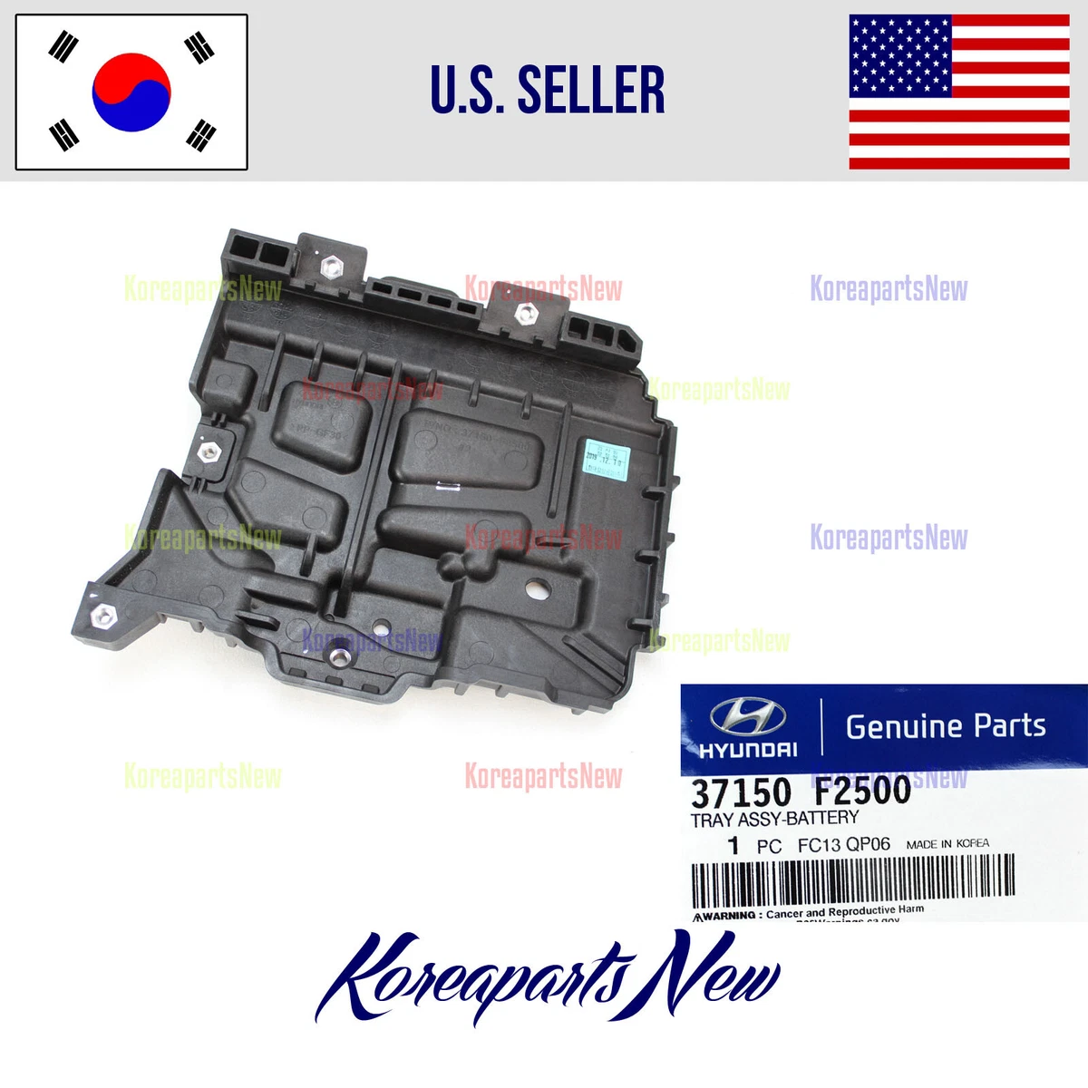 TRAY BATTERY GENUINE 37150F2500 fits Hyundai Elantra 2019 2020