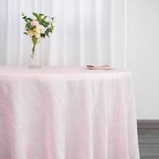 TOVAGLIA ROTONDA BLUSH 120" fisarmonica pieghettata TAFFETTÀ decorazioni festa matrimonio